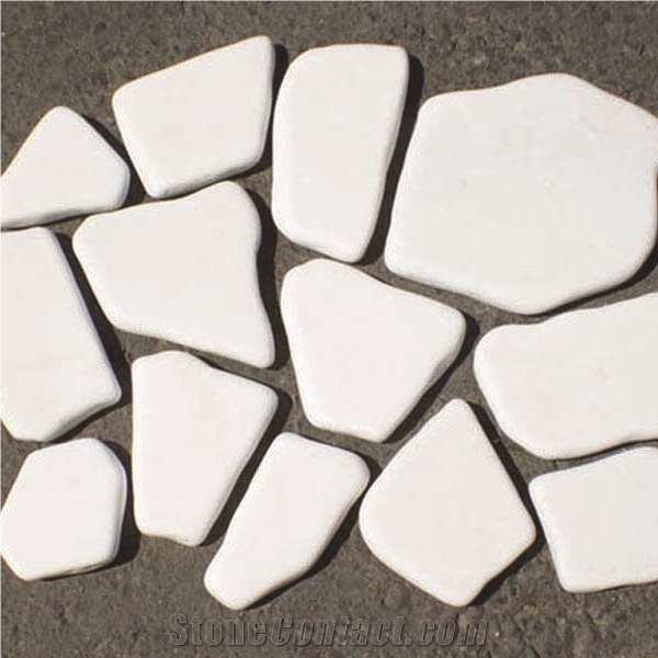 Thassos Polygonal Marble - Tumbled 2cm