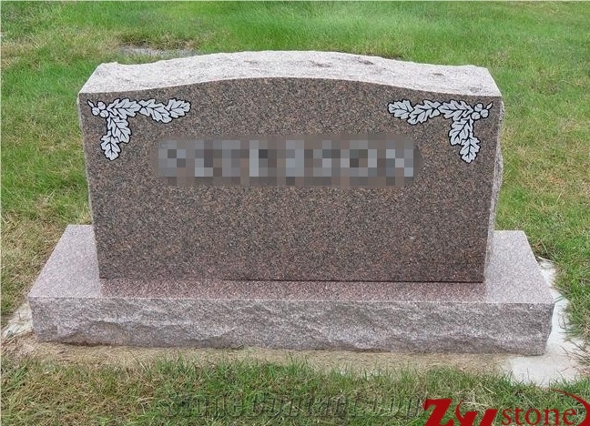 Cheap Price Traditional Serp Top Rosa Beta/ G636 Granite Monument Design/ Western Style Tombstones/ Single Monuments/ Cemetery Tombstones/ Gravestone