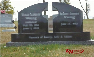 Good Quality Diamond Shaped Pink Porino Granite Western Style Monuments/ Upright Monuments/ Western Style Tombstones/ Single Monuments/ Gravestone
