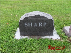Good Quality Unique Mountain Shaped Boulder Cafe Imperial Granite Boulder Gravestone/ Western Style Tombstones/ Cemetery Tombstones/ Gravestone Custom Monuments