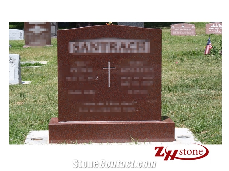 Own Factory Good Quality Polished Unique Design Tombstone Design/ Upright Monuments/ Headstones/ Western Style Tombstones/ Single Monuments