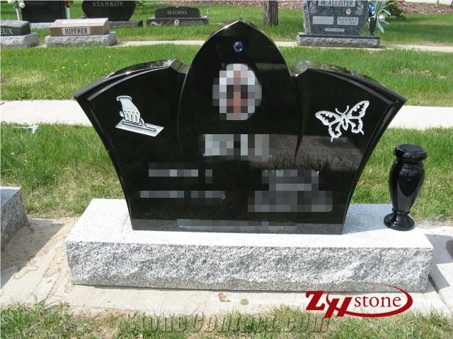 Own Factory Tranditional Serp Top with Shoulders and Top Latin Cross with Nosings G603/ Sesame White/ Georgia Gray Granite Tombstone Design/ Headstones/ Family Monuments/ Gravestone/ Cross Tombstones