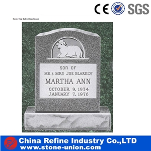 Classical Stone Grey Stone Headstone&Cheap Stone Cemetery Tombstones& Carving Stone Monument&Grey Granite Monument &Carved Simple Monument