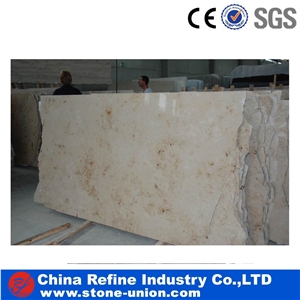 German Beige Marble Stone Hotel Floor Cutting Slab