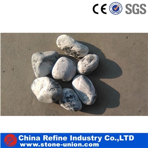 Grey and White Landscaping Stone Pebbles, Driveway Grey Pebble Stone, Pebble Stone in Cobbles & Pebbles, Pebble Stone Flooring