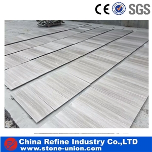 Wooden White Marble Tiles Cut to Size Big Slab & Flooring Tiles