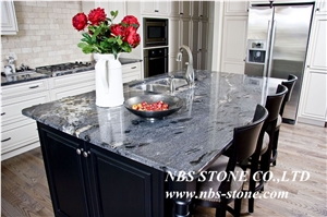 Black Granite Countertops and White Cabinets, Kitchen Tops, Countertops