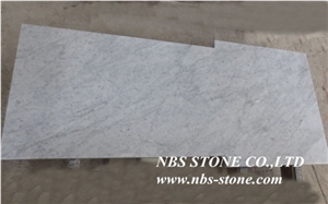 Carrara White Marble, Italy Polished Marble Tiles & Slabs, Flooring, Cut to Size