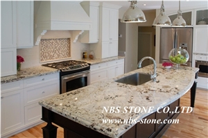 Cashmere White Granite, India Granite, Kitchen Tops, Countertops, Kitchen Island Tops