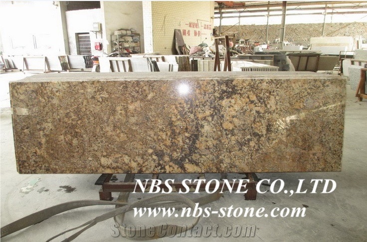 Crystal Yellow Granite Kitchen Tops Countertops Low Price From China Stonecontact Com