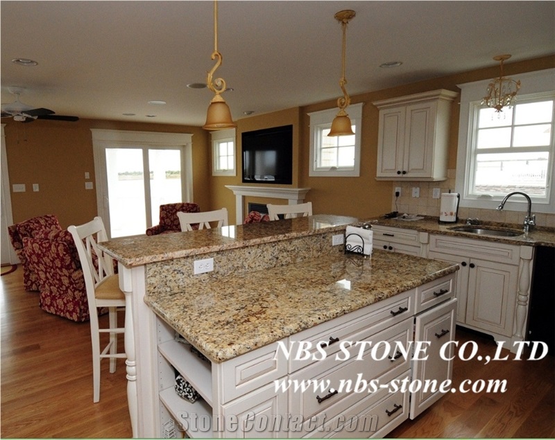 Yellow Granite Countertops, Yellow Granite Kitchen Island Tops
