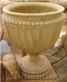 Teakwood Sandstone Flower Pot