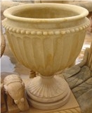 Teakwood Sandstone Flower Pot