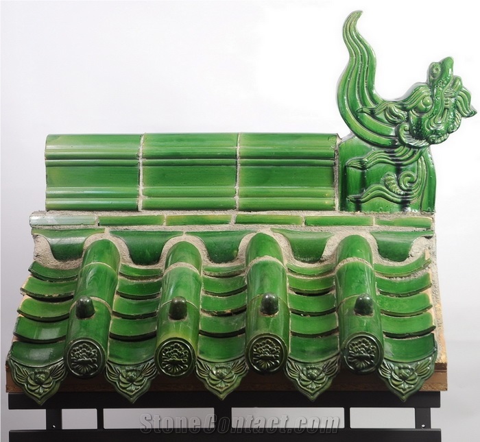 Chinese Ancient Green Tiles for Temple Repair