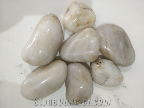 High Polished White Pebbles Wholesale