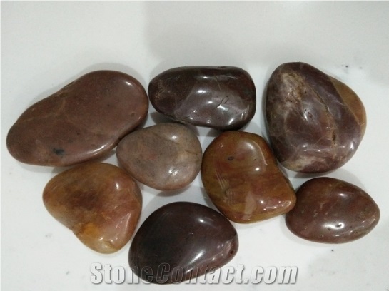 Polished Red Pebbles Wholesale