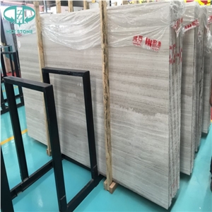 A Grade White Wooden Marble Slabs,Wooden Marble, White Wood Grain Marble, Wooden Vein White Marble Slabs,Flooring Tiles