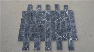 Black Marquina Marble, Black Marble Mosaic, Natural Split Mosaic, Marble Pattern, Split Face Mosaic