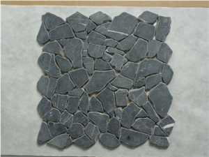 Black Marquina Marble, Black Marble Mosaic, Natural Split Mosaic, Marble Pattern, Split Face Mosaic