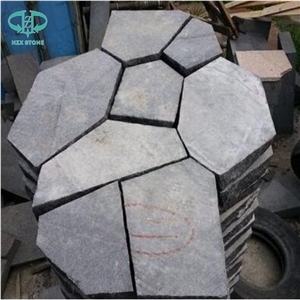 Black Pearl Granite China Natural Crazy Stone "Crazy" Stone Irregular Shape Paving for Garden Paving Way Flagstone