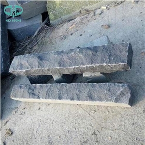 China Black Basalt Kerb Stone, Black Andesite Stone Kerbstone, Nero Basalt Curbstone, Kerbs, Basalt Road Stone, Side Stone, Exterior Landscaping Stone