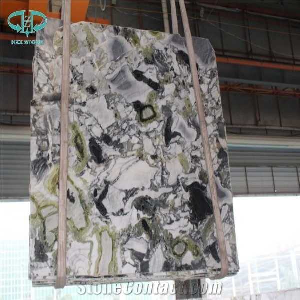 Ice Connect Marble Green Jade Chinese Polished Slabs