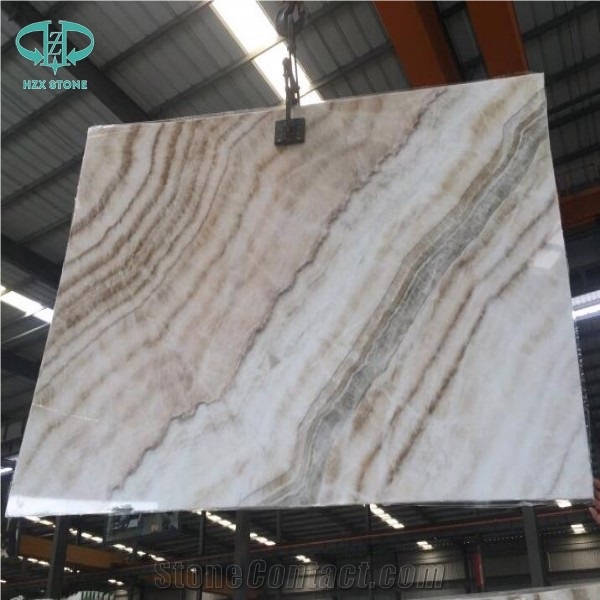 Nyx, White Onyx Gold Line,Gold Line Onyx,Yellow Wooden Onyx,Sef Onyx, Polished Yellow Onyx Slabs Price: Unlisted Xiamen Essency Import and Export Co,.Ltd China-Fujian-Nan"An Beige Onyx Slabs Tiles/Chi