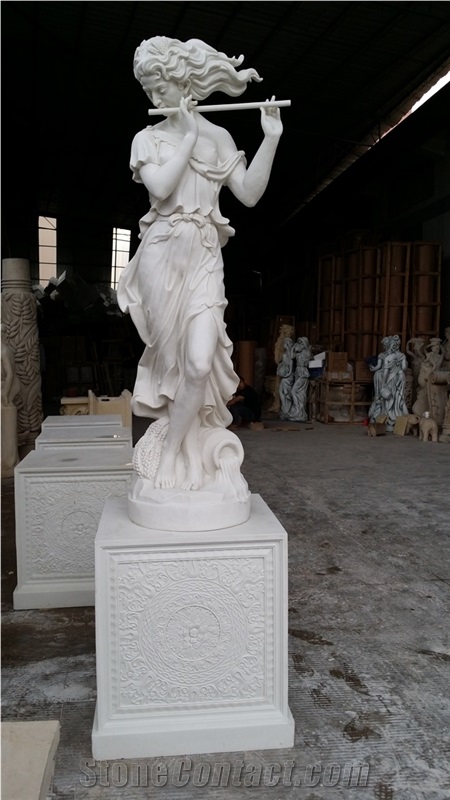 Stone Human Sculpture, Grey Marble Sculpture & Statue, Western Statues