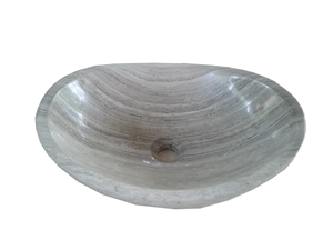 Imported Marble Wash Basin Marble Black Portoro Round Basin for Wash Bowl