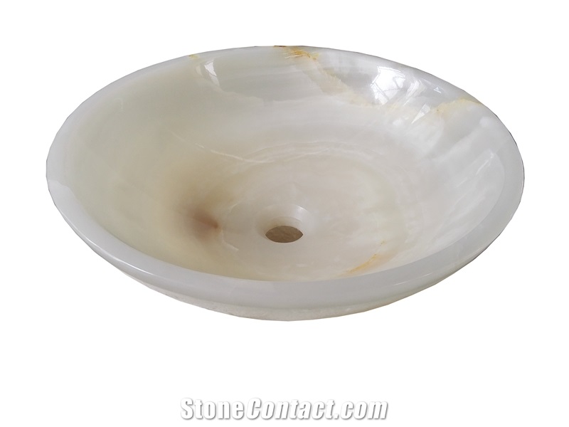 Marble Round Sink Rosso Verona Wash Bowls for Bathroom Sink