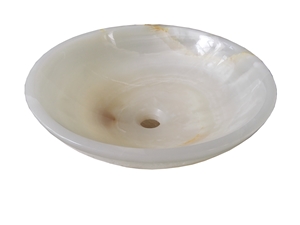 Marble Round Sink Rosso Verona Wash Bowls for Bathroom Sink