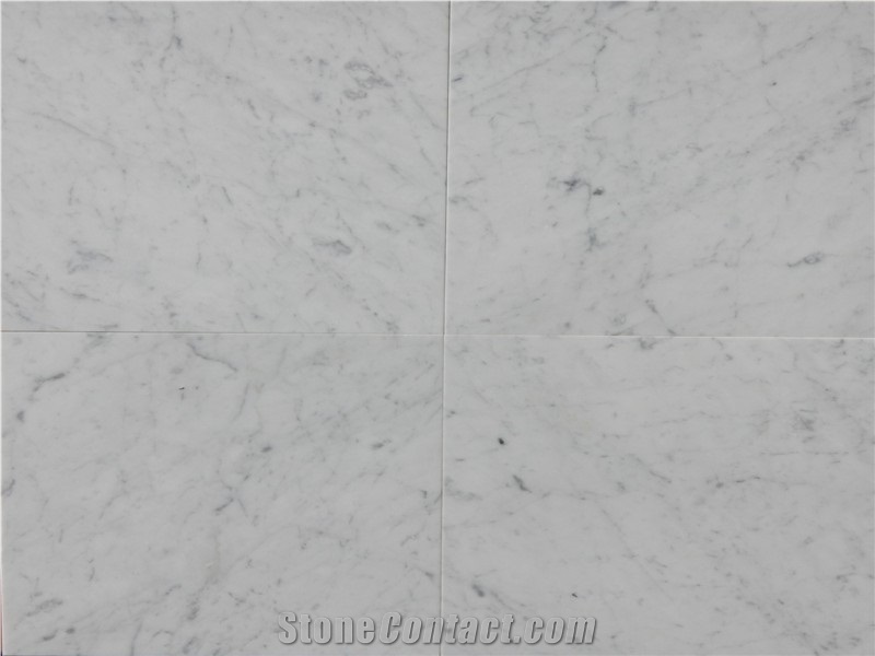 White Carrara 12 X 12 Bianco Carrara Marble Tile