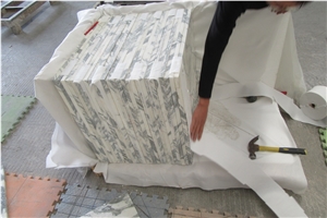 Italian Arabescato White Marble Cut Size Floor Wall Tiles Polished,Luxury Natural Decorative Stone