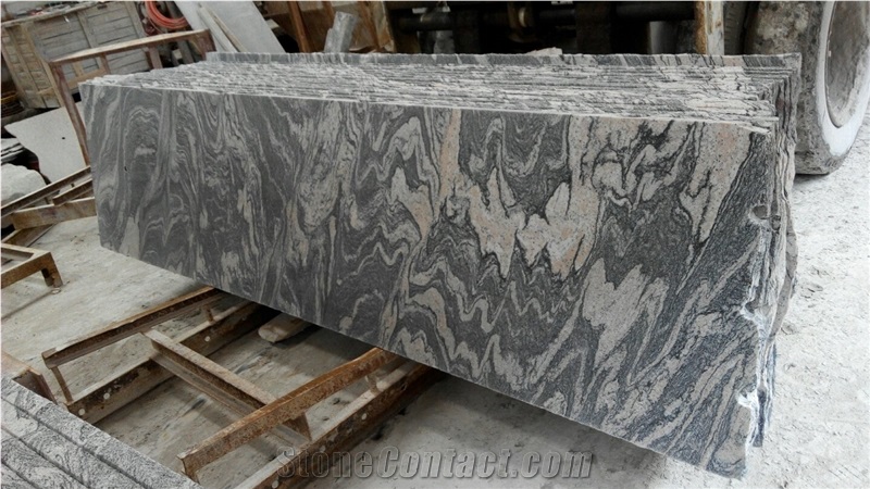 Qualified Natural Stone China Pink Black Gey Juparana Granite Floor Tile Big Project Wholesale.Cladding Flamed Polished Small Slab