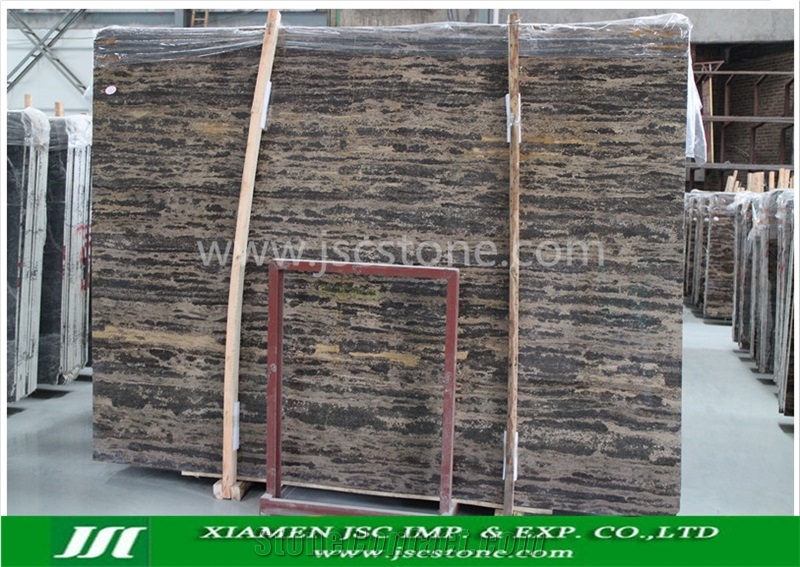 Golden Coast Marble Slabs, China Brown Marble