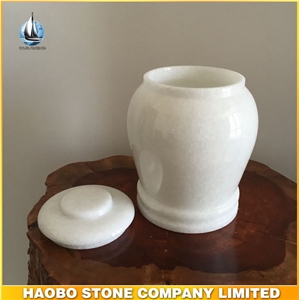 Classic China White Marble Cremation Urns