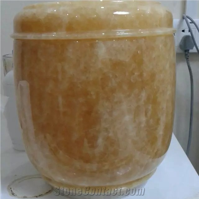 Classic Honey Onyx Cremation Urns for Funeral