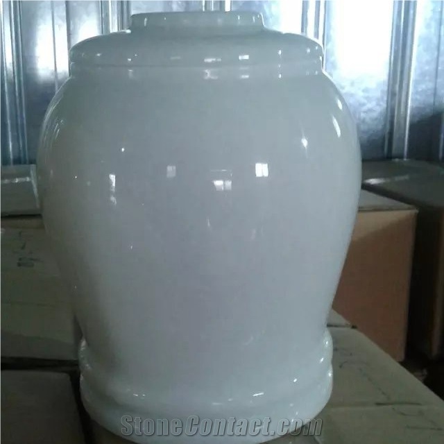White Marble Funeral Urns for Ashes