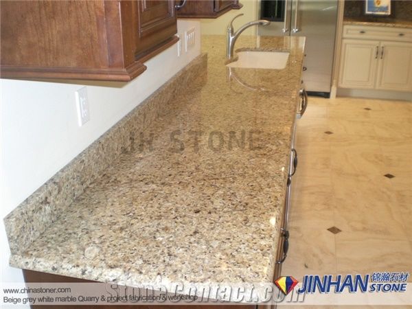 Giallo Santa Helena Fabricate Granite Countertops Amarelo Santa