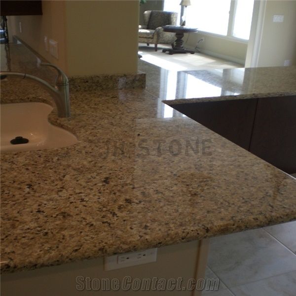 Giallo Santa Helena Fabricate Granite Countertops Amarelo Santa