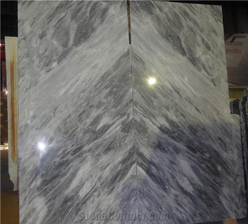 Himalayan Grey Marble Slabs & Tiles, Italy Grey Marble Wall Covering Tiles, Himalayan Gray Marble Floor Covering Tiles, Italy Polished Gray Marble Wall Bookmatch,Himalayan Grey Marble Skirting
