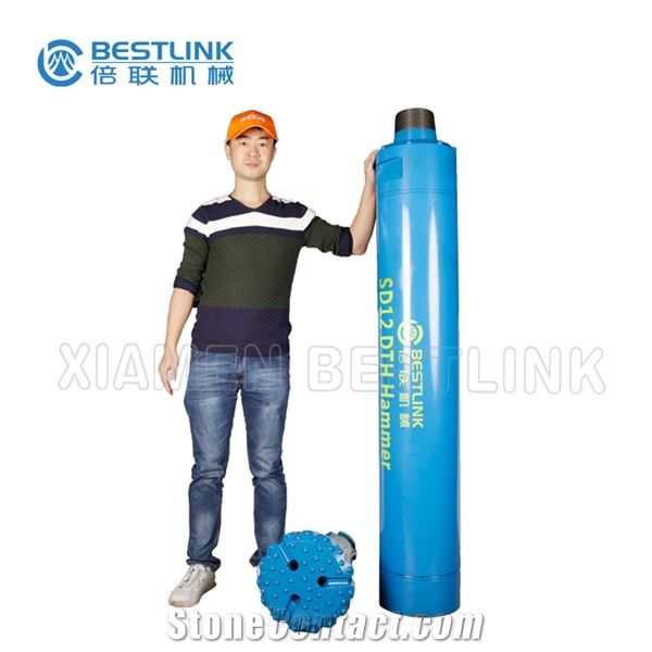 Bestlink High Air Pressure Water Well Deep Hole Rotary Pneumatic Drilling Dth Down-The-Hole Hammer with Foot Valve
