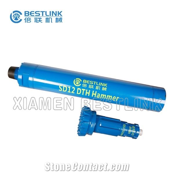 Bestlink High Air Pressure Water Well Deep Hole Rotary Pneumatic Drilling Dth Down-The-Hole Hammer with Foot Valve