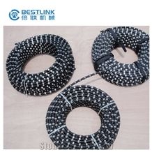 Quarry Diamond Wire Saw, 10.5, 11, 11.5mm Plastic Wire Saw with Beads, Reinforced Concrete Cutting Wire, Marble and Granite Mining Tools, Cutting Wire for Wire Saw Machine, Good Quality Stone Tools