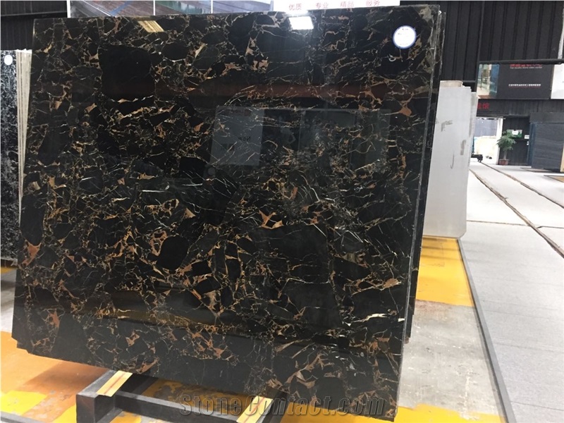 Athens Nero Portoro, Slabs or Tiles, for Wall, Floor, Elevator Wall Decoration, Elegant Style, High Fashion, Nice Quality and Good Price.