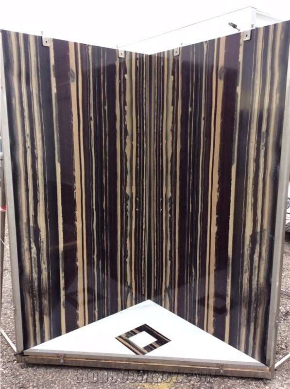 Golden Zebra Marble, Black Phinox Marble, China Black and Gold Marble, Good Substitute for the Obama Weooden Marble, Slabs or Tiles, Work with Quarry Owner, Nice Quality, Good Price.