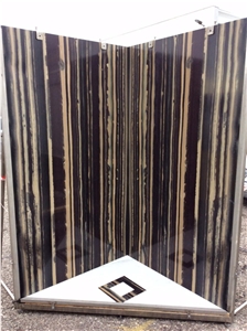 Golden Zebra Marble, Black Phinox Marble, China Black and Gold Marble, Good Substitute for the Obama Weooden Marble, Slabs or Tiles, Work with Quarry Owner, Nice Quality, Good Price.