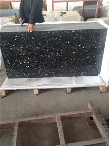 Green Star Granite, Nice Shining Crystals, Dark Green Granite, Premium Quality, Slabs or Tiles, Cut to Size, Good Choice for Floor, Wall Decoration.