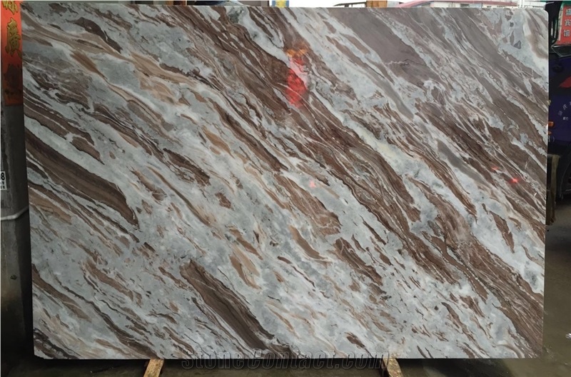 River Brown, Fantasy Brown, Dark Brown Marble, Slabs or Tiles, for Wall, Floor as Decoration, Can Be Bookmatch, Nice Quality, Good Price.