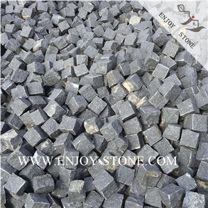 All Sides Natural Split Cobblestone G684 Fuding Black, Black Basalt, Black Pearl Basalt, Black Basalt, Natural Split Cobble/Cube Stone/Flooring/Walling/Pavers/
